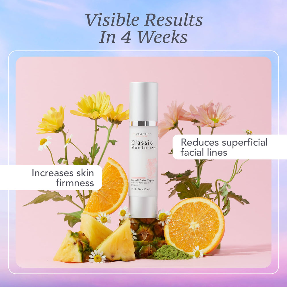 Peaches Skin Care gotu kola ingredient visualization supports skin comfort.