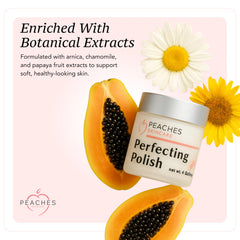 Peaches Skin Care lavender peppermint essential oils provide uplifting aroma.