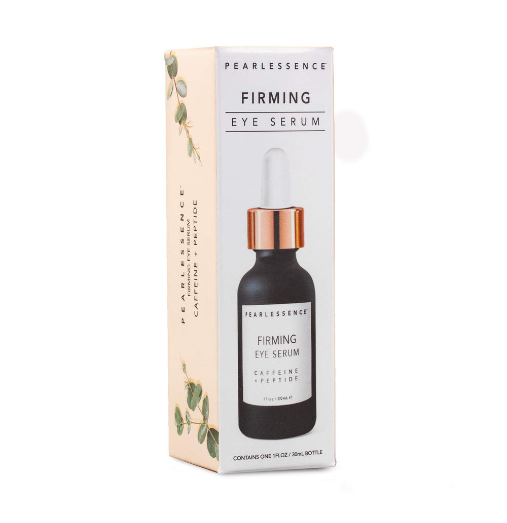Pearlessence Firming Eye Serum applied under the eye area for quick hydration