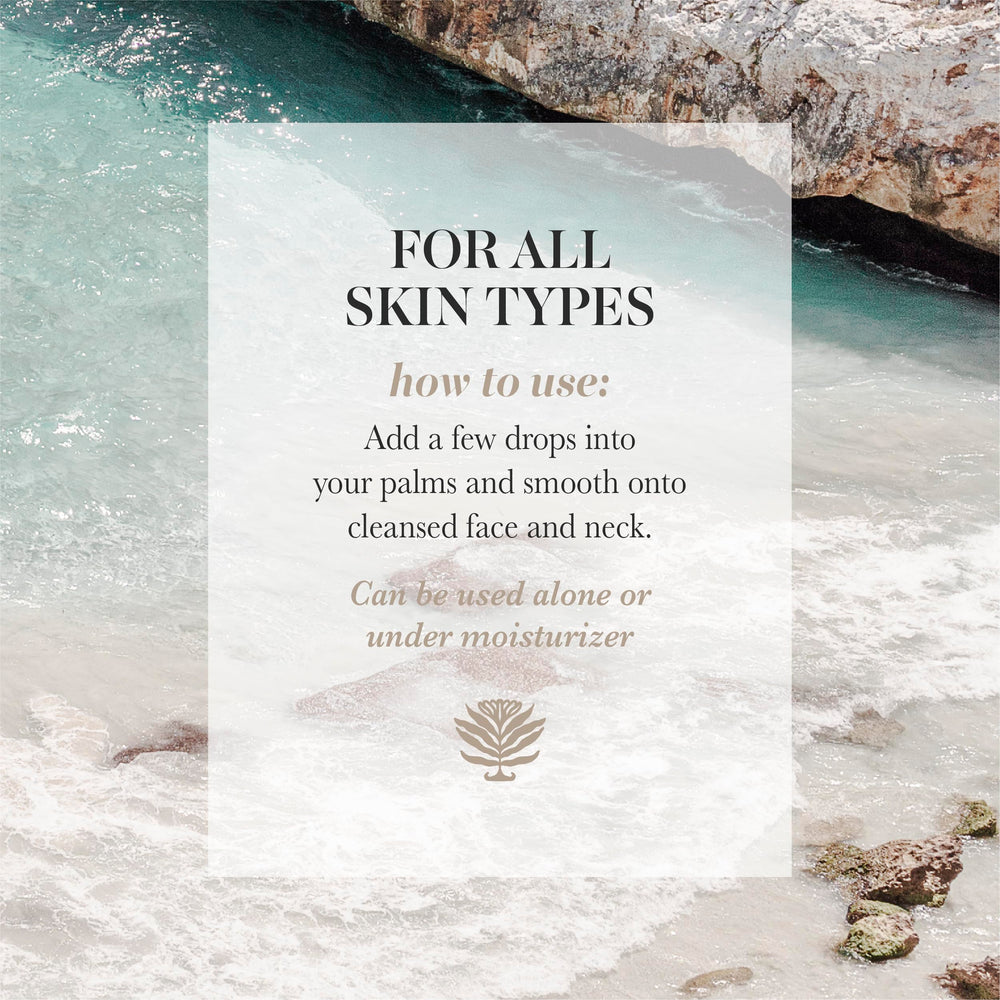 Applying Pearlessence Rosehip Balancing Oil on clean skin for gentle hydration