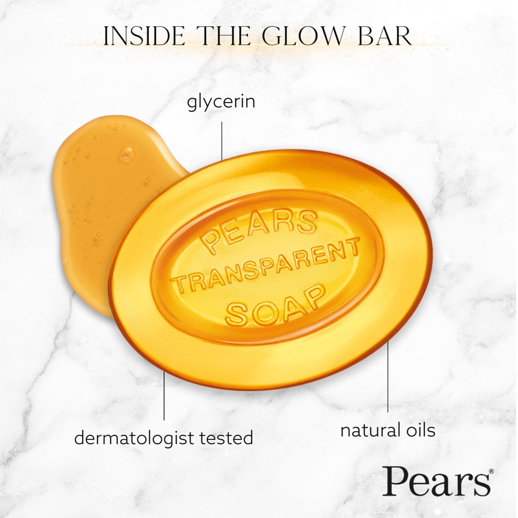 Pears Soap 3-pack box emphasizes convenient, value pack