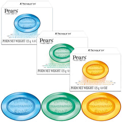Pears Soap blue mint bar exterior highlighting glycerin hydration