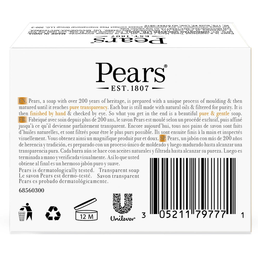 Pears Soap closeup with glycerin beads highlighting hydration
