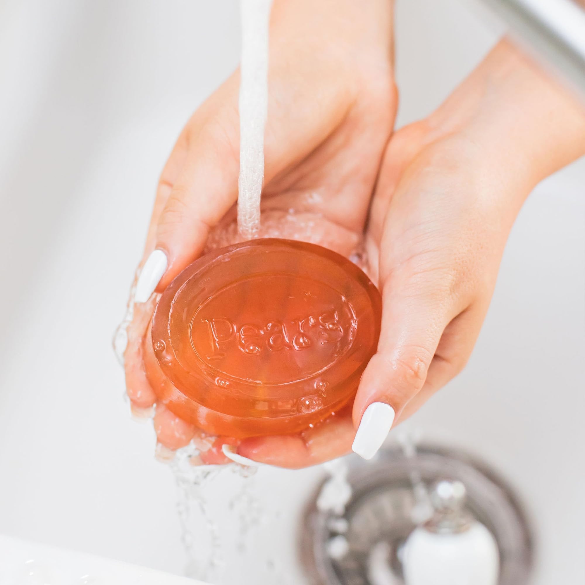 Pears Soap face-care use demonstrates versatile gentle cleansing