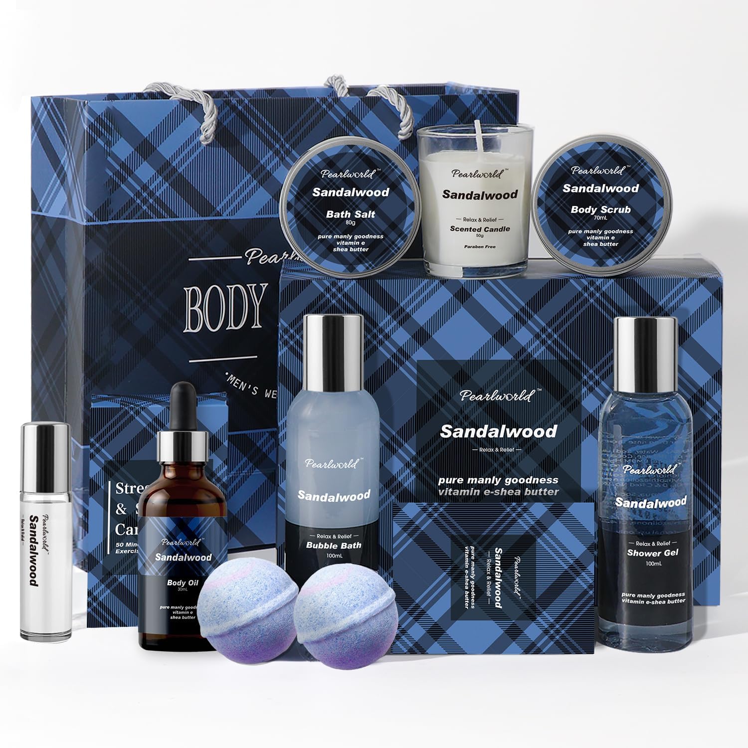 PearlWorld bath set with ocean scent gift box, ideal for gifting
