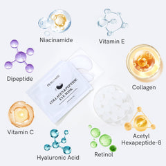 PEAUAMIE Cooling Patches hydrate and refresh tired under-eye areas.