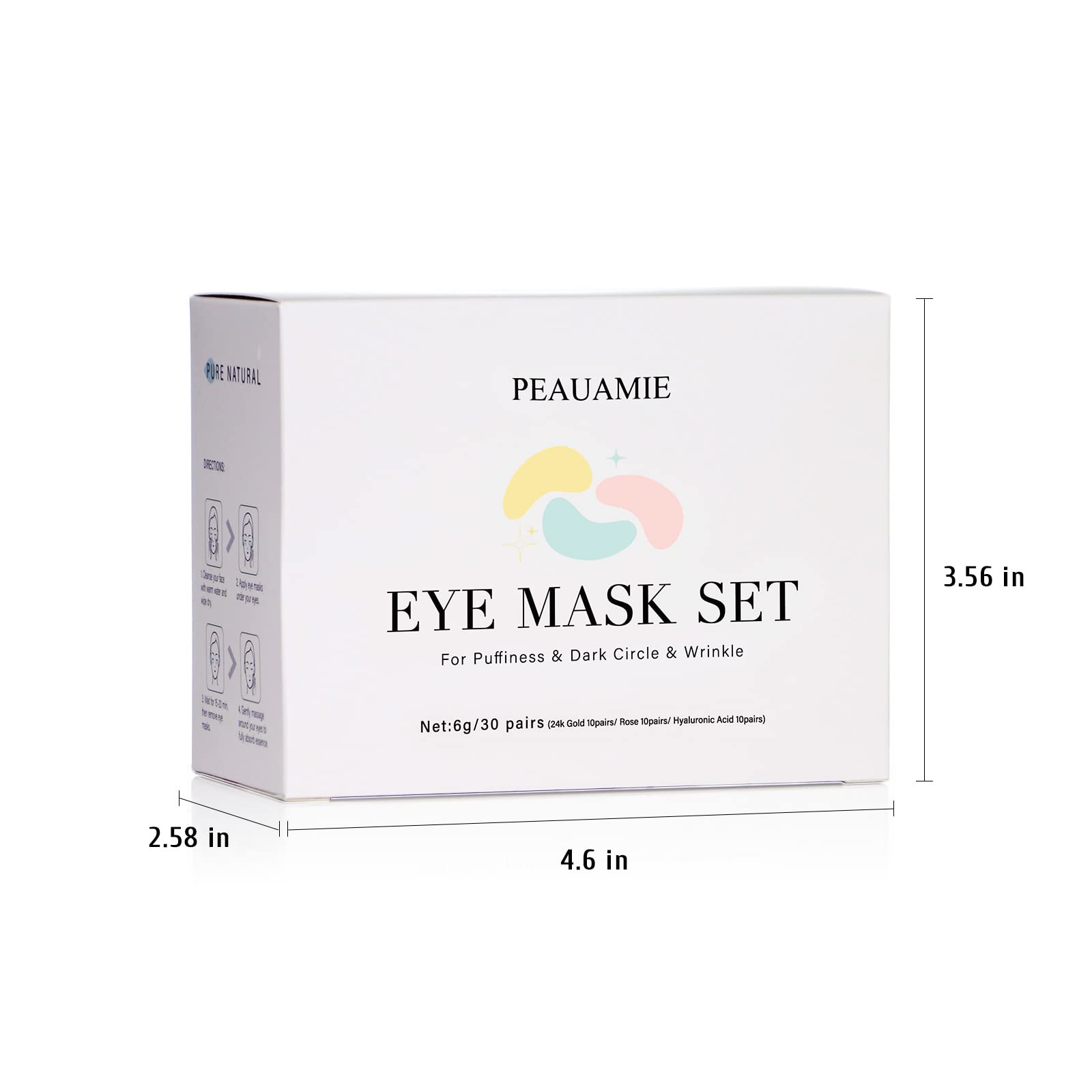 Peauamie hydrating eye area patch for refreshed skin