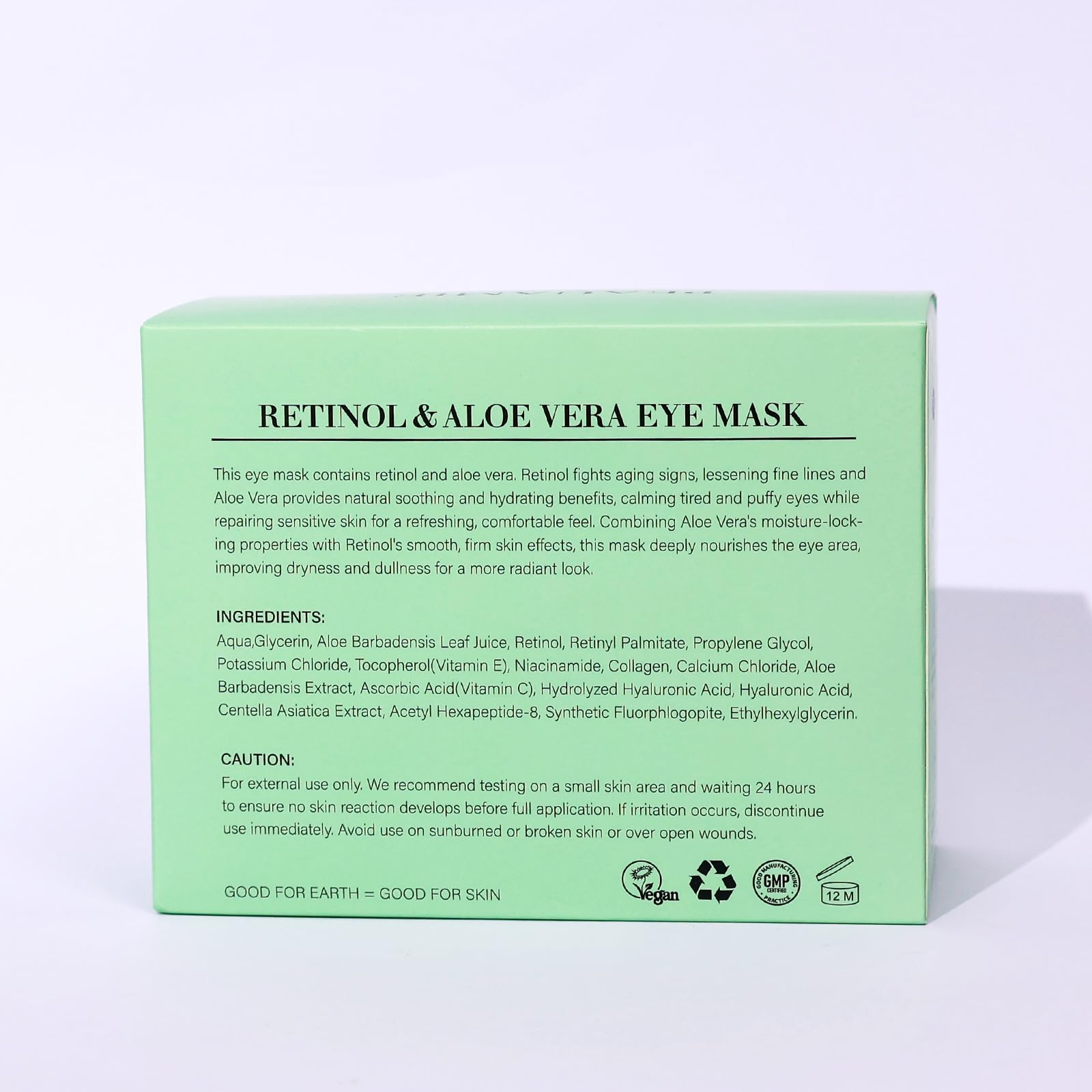 Peauamie under-eye patches nourishing the eye contour during wear.