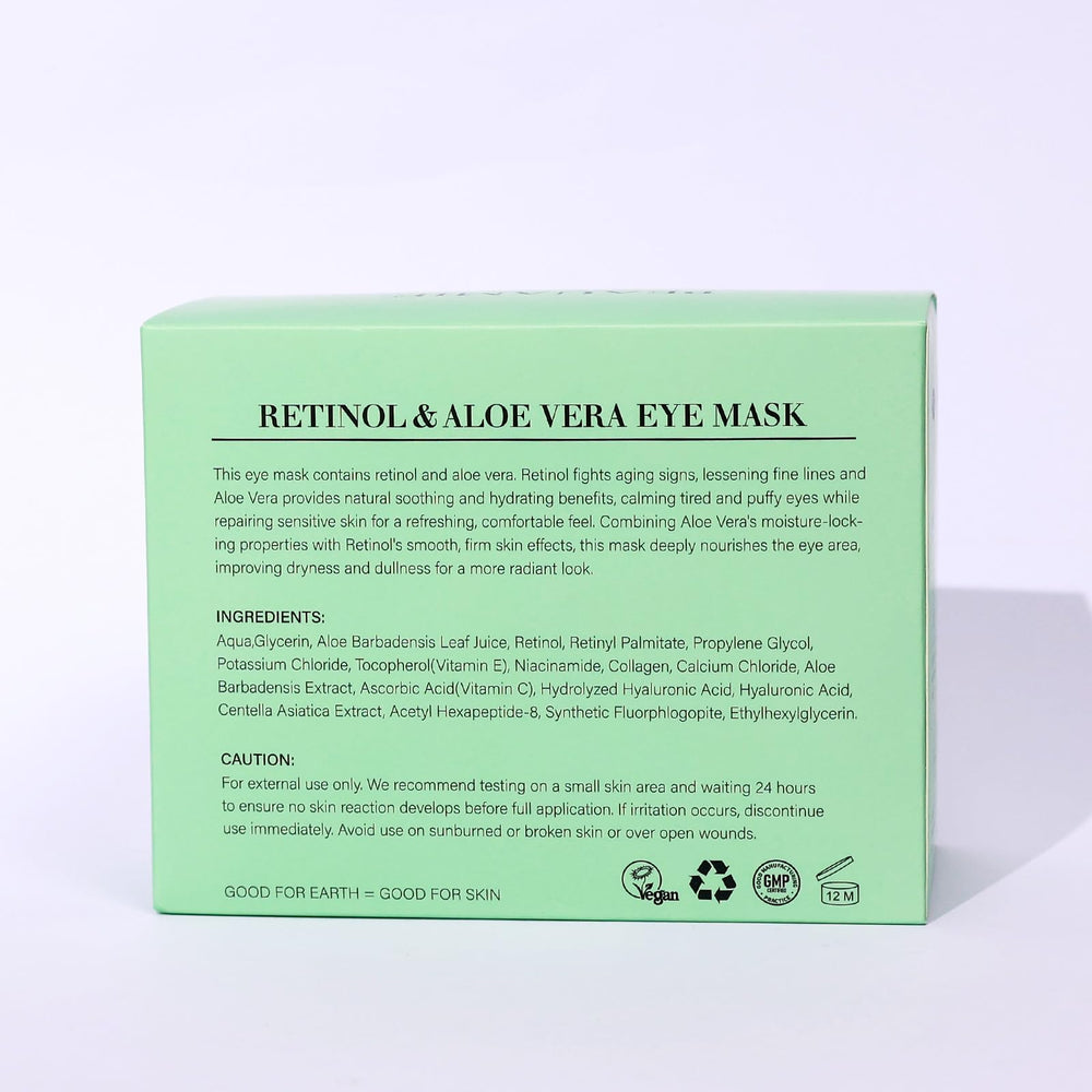 Peauamie under-eye patches nourishing the eye contour during wear.