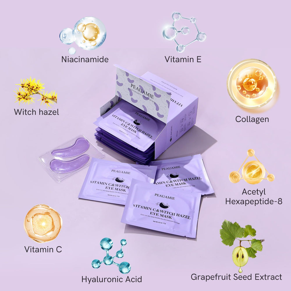 PEAUAMIE patches on skin during a self-care session for soothing results.