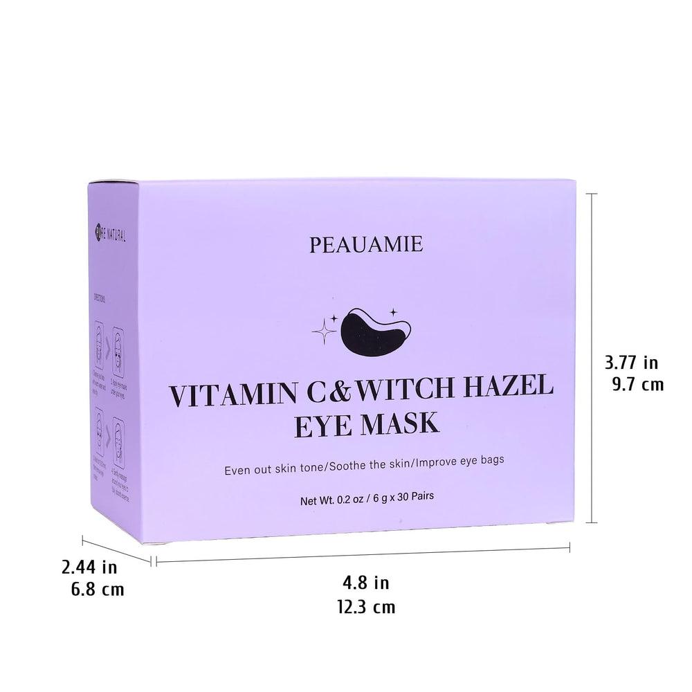 PEAUAMIE eye patch texture macro close-up indicating delicate formula.