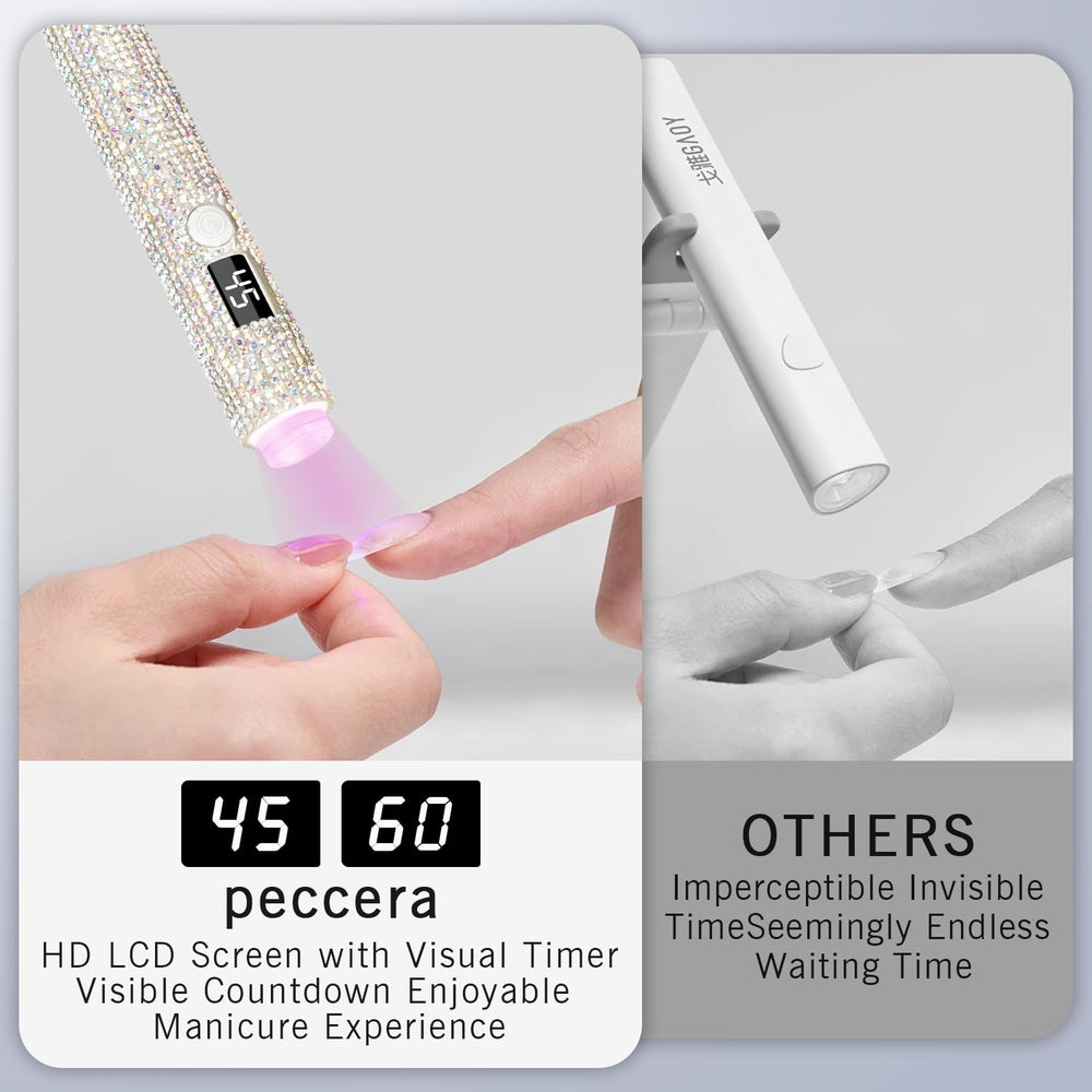 Peccera silicone heads included boost French manicure creativity.