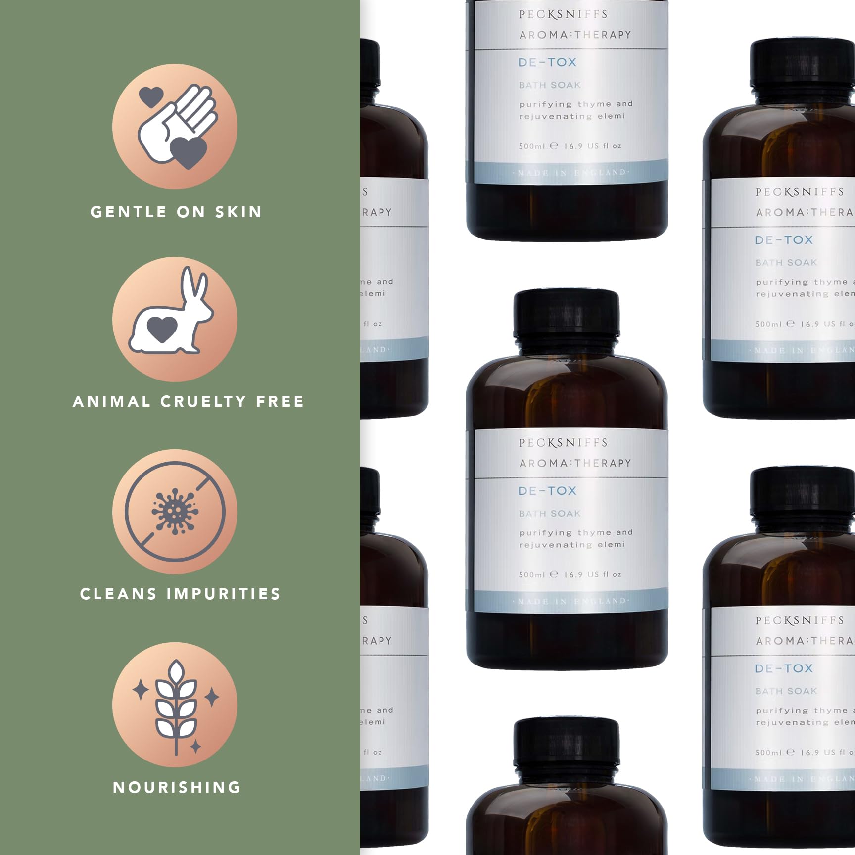 Pecksniff's Aroma Therapy De-Tox liquid appears silky and fragrant