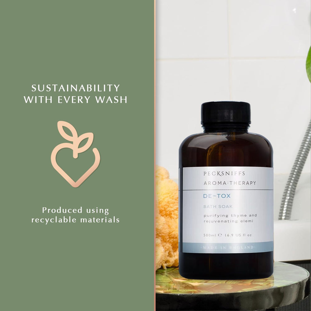 Pecksniff's Aroma Therapy De-Tox steam rising with soothing fragrance