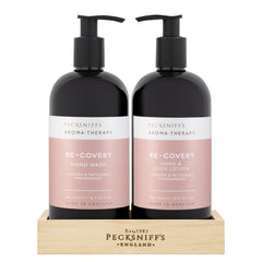 Pecksniff's Aromatherapy Recovery hand wash pump bottle for refreshed, clean hands.