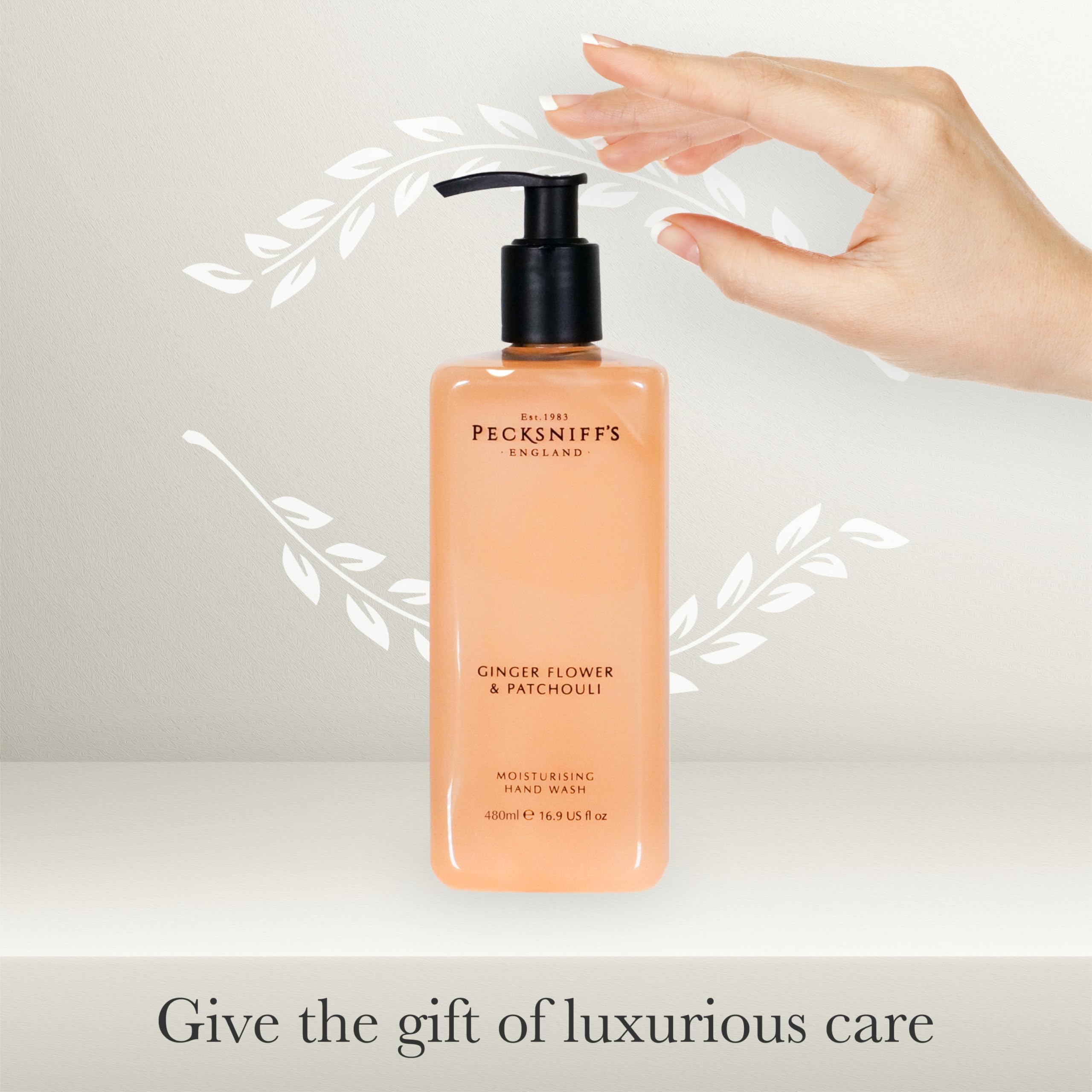 Pecksniff's fragrance note close-up, highlighting sophisticated packaging.