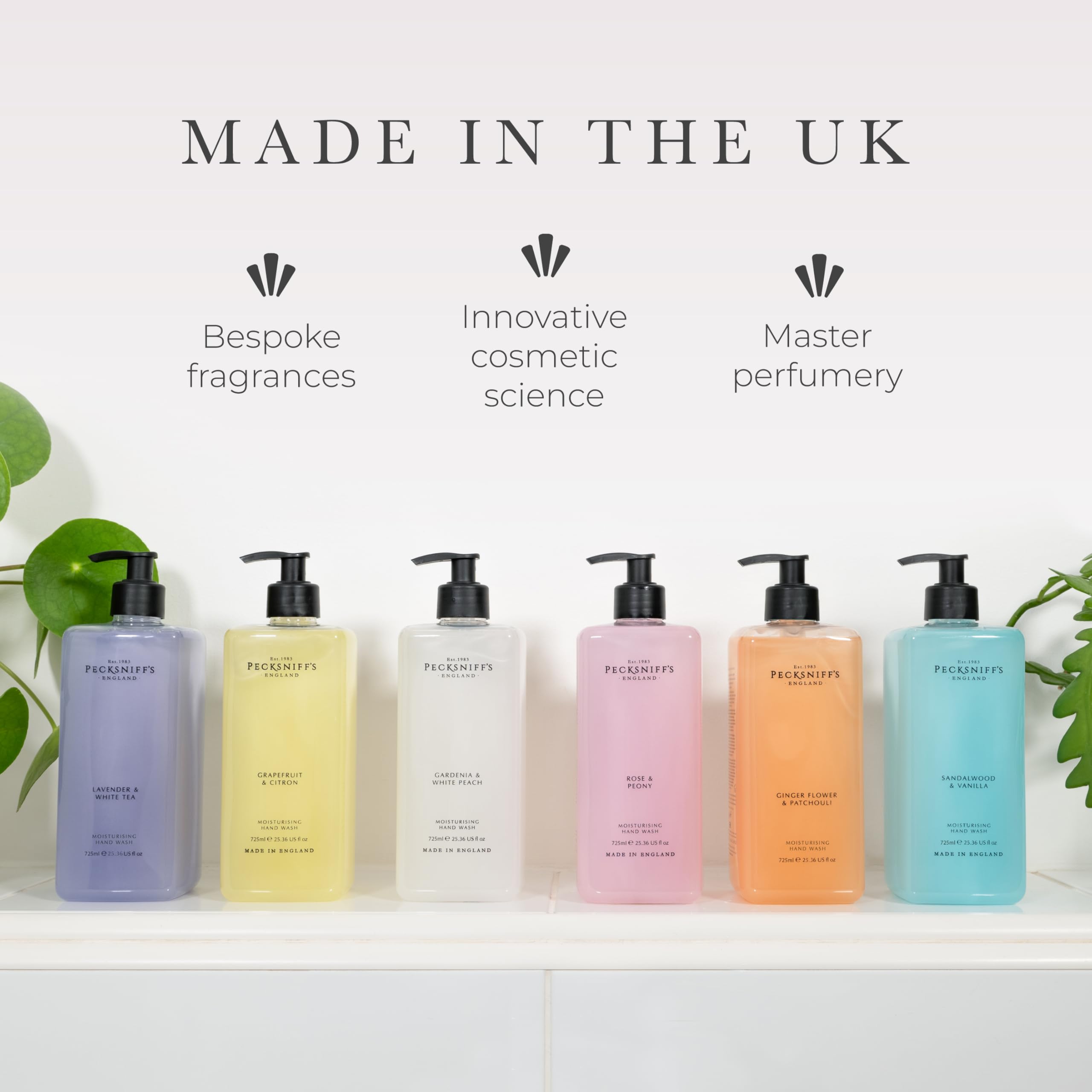 Elegant bottle on a bathroom shelf enhances decor and ambience.