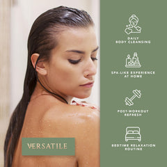 Pecksniff's Grapefruit & Citron Shower Gel texture closeup showing creamy lather