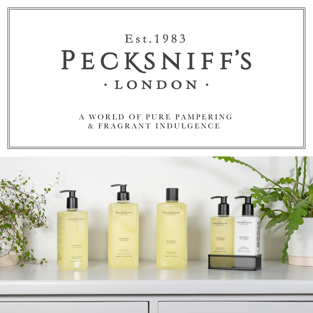Pecksniff's Grapefruit & Citron wash creates refreshing ambiance.
