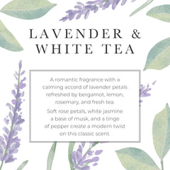 Pecksniff's Lavender & White Tea pump bottle presents elegant design for bathrooms.