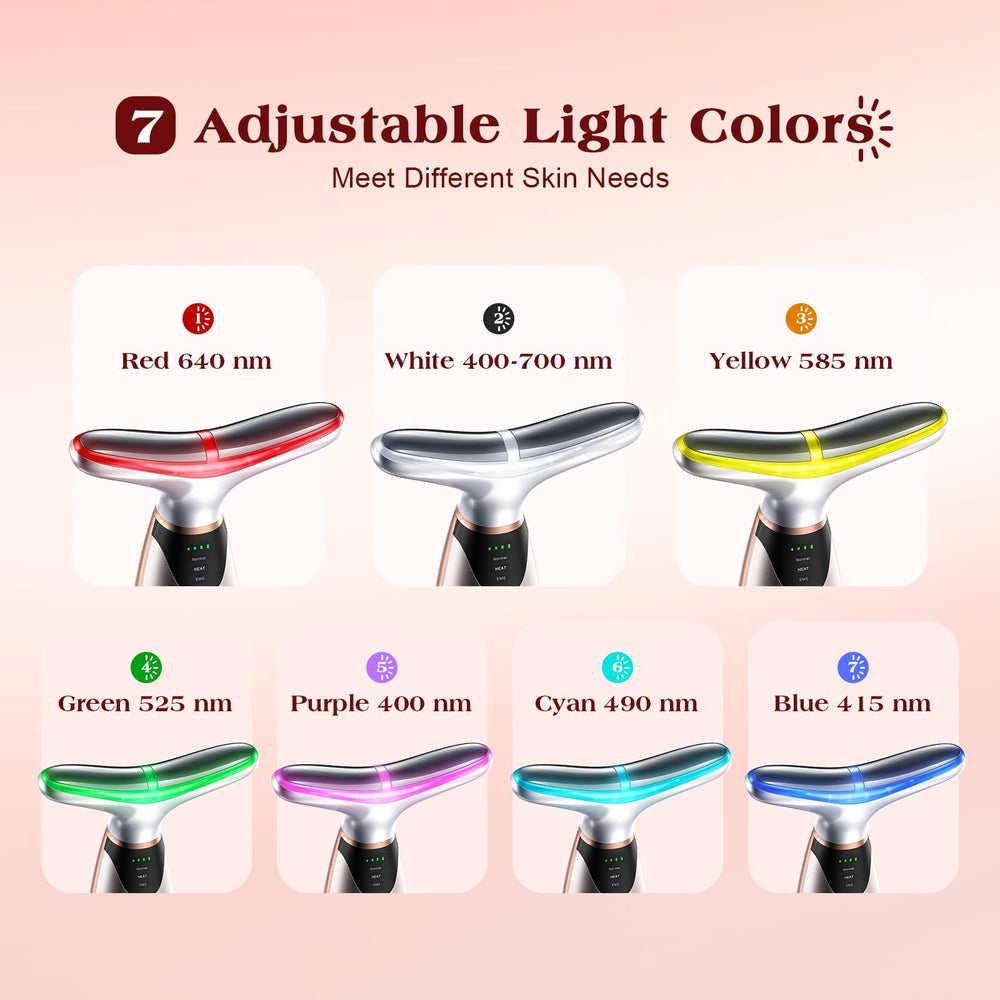 Pedete red light mode for rejuvenating facial sessions.