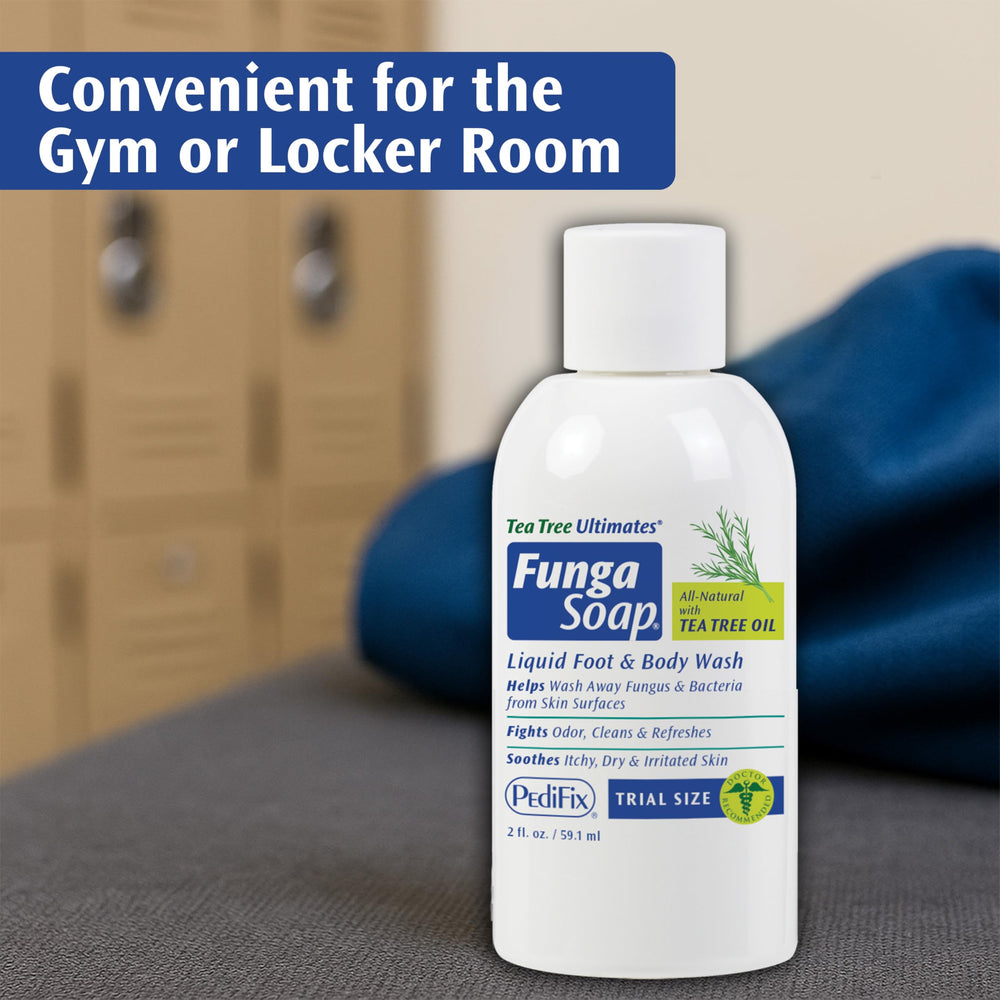 Pedifix FungaSoap deodorizing action helps keep feet and skin feeling fresh.