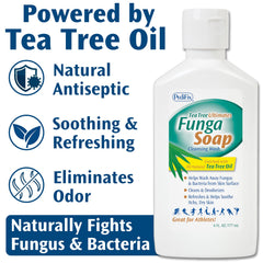 Pedifix FungaSoap Tea Tree focus on feet for targeted cleansing