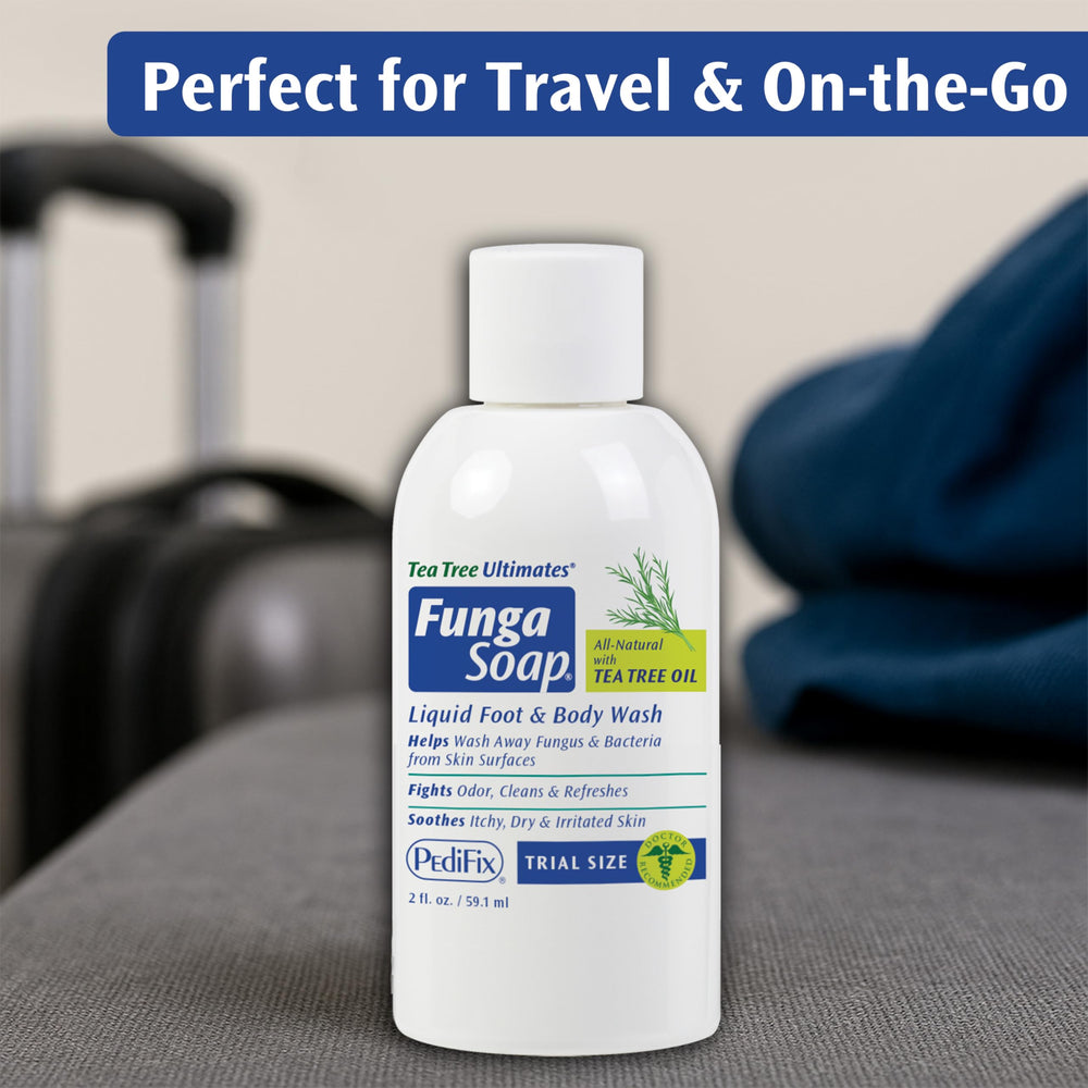 Pedifix FungaSoap Tea Tree Oil ingredients highlight natural cleansing for skin.
