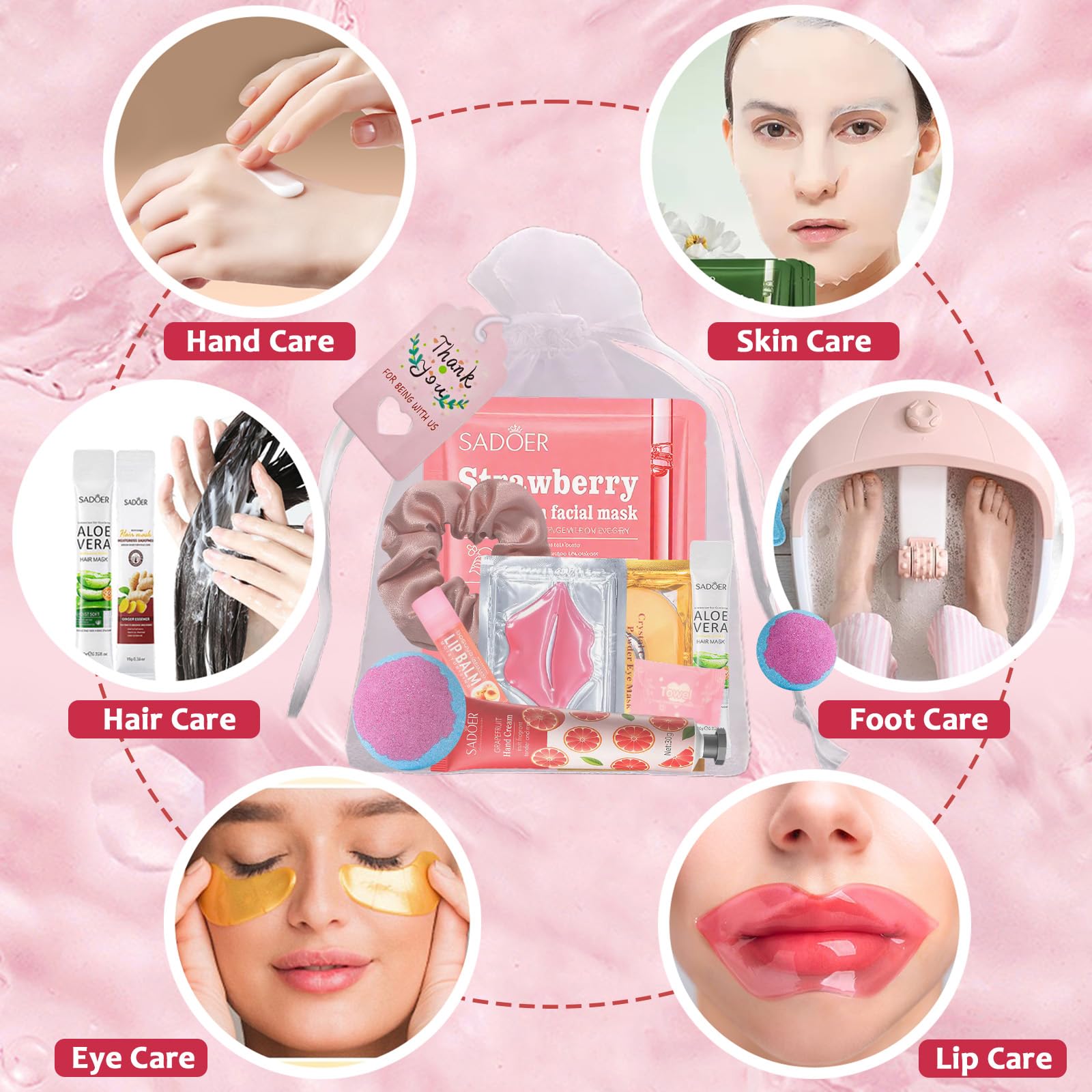 Peenice spa party kit eye masks soothe delicate skin during a girls night