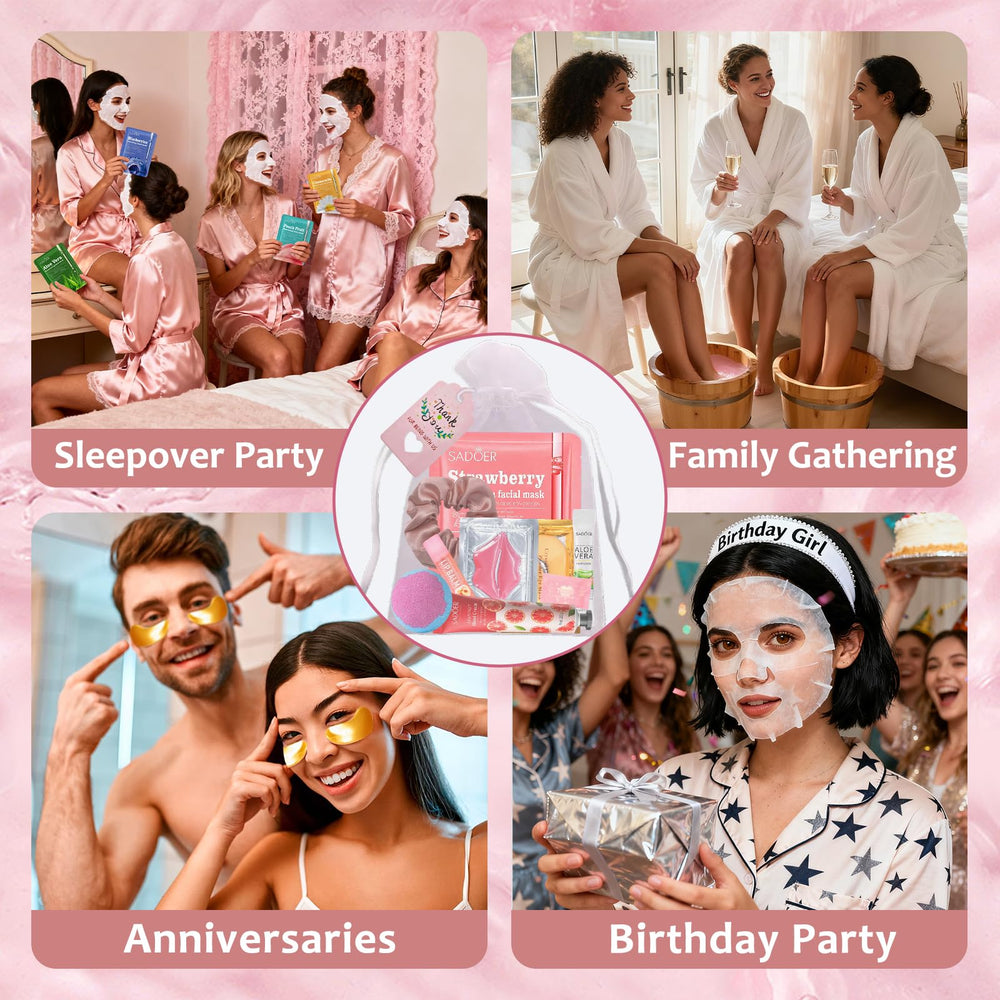 Peenice spa party kit organza bags for easy gifting presentation