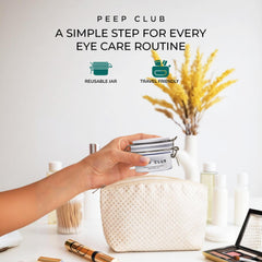 Peep Club Soothing Coconut Eye Balm ingredient focus: coconut oil and chamomile.