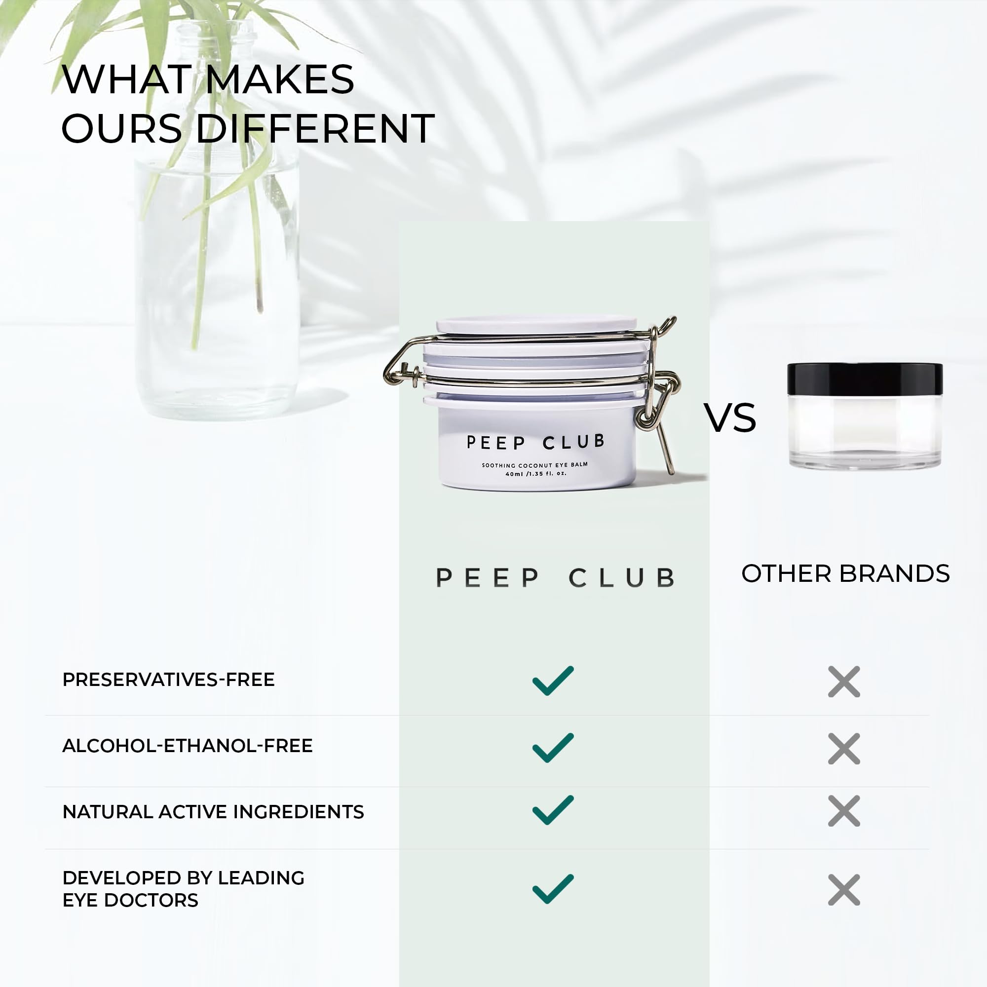 Peep Club Soothing Coconut Eye Balm recommended for morning or night routine use.