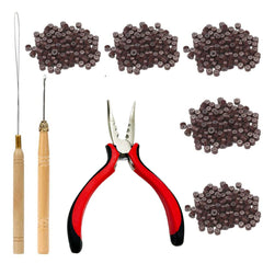Peiyulex hair extensions tools kit with pliers for secure attachment.