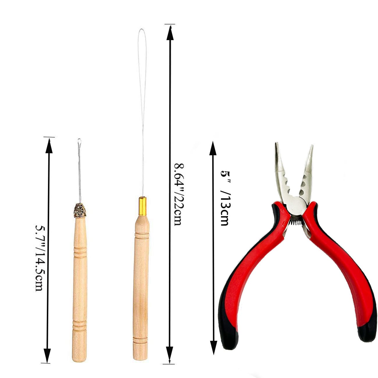 Peiyulex micro-ring beads set of 500 for smooth extensions.