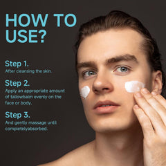 Pekinly Beef Tallow Back Moisturizer keeps skin smooth over larger areas.