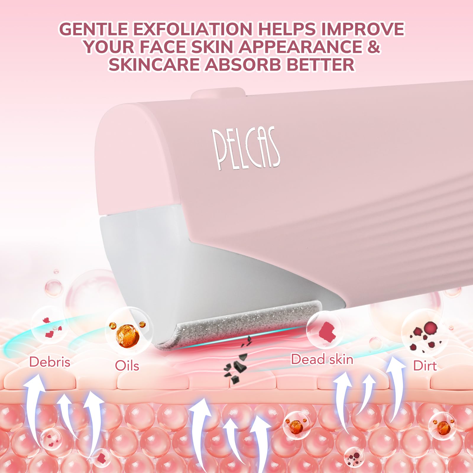 PELCAS fine exfoliating tip for gentle skin refinement