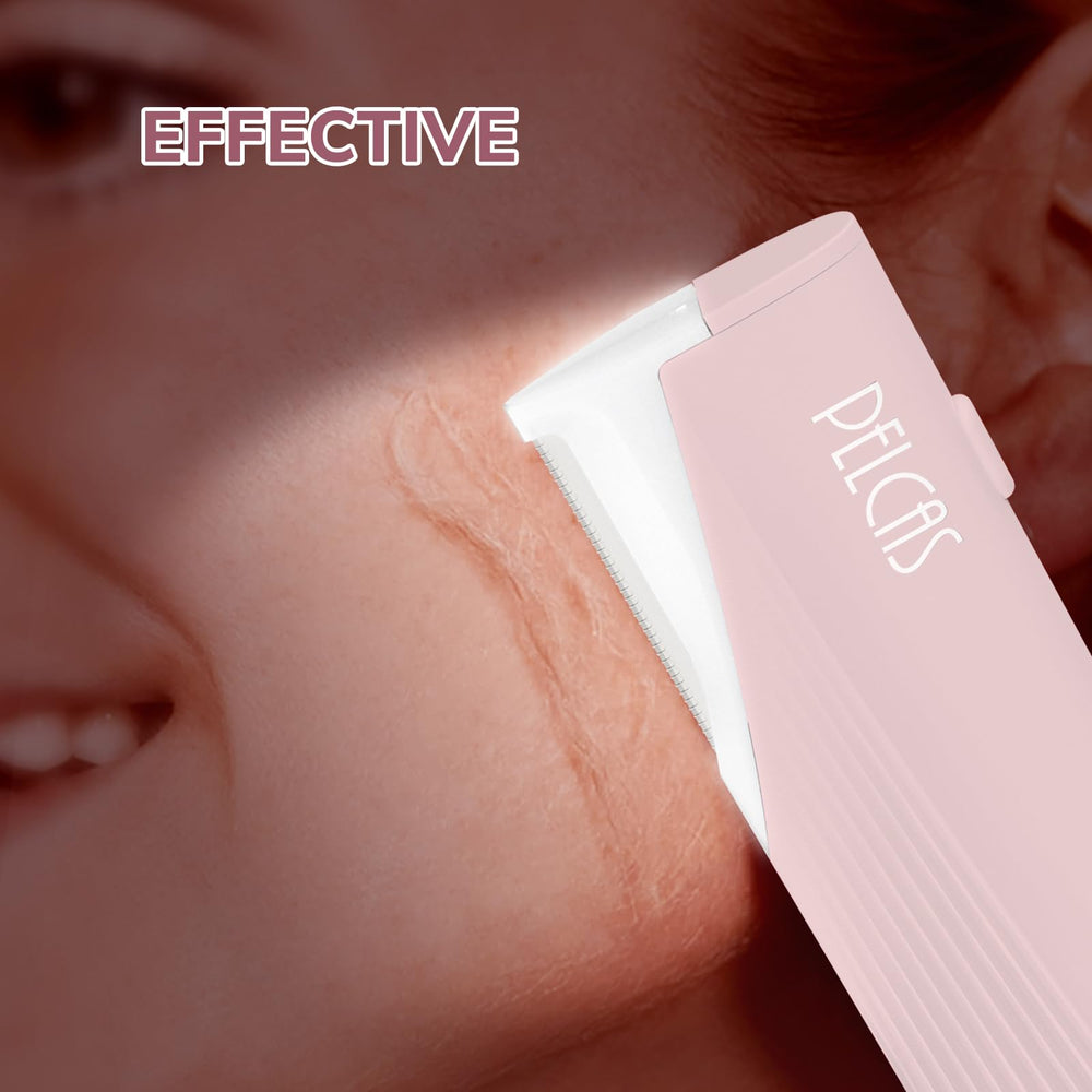 PELCAS mini dermaplaning tool compact design for at home use
