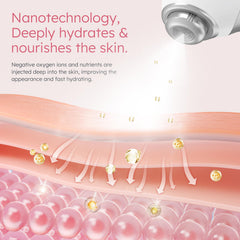 PELCAS Nano Facial Mister compact travel-friendly design for quick skincare sessions.