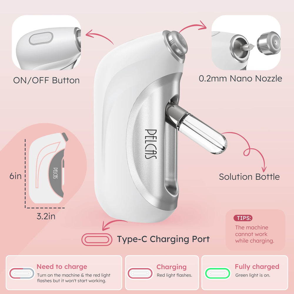 PELCAS Nano Facial Mister copper nozzle resists oxidation for lasting performance.