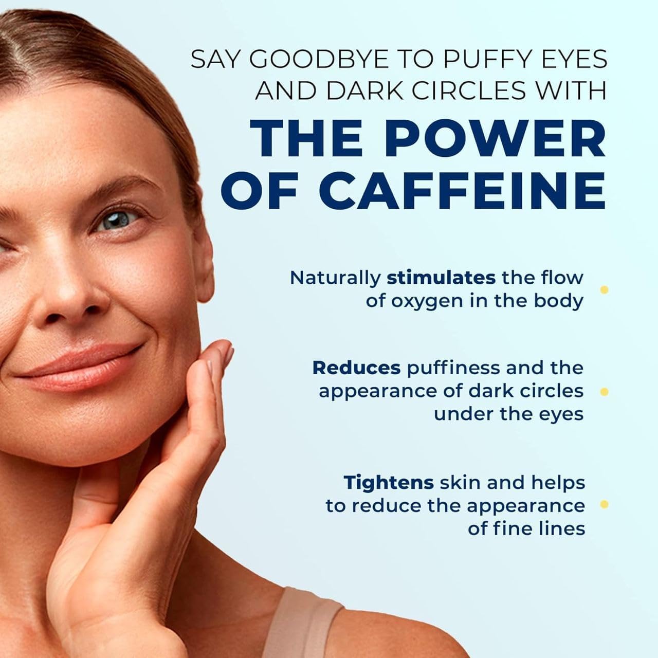Penebella retinol-peptides formula targets fine lines near the eyes.
