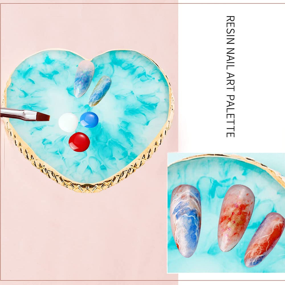Pengxiaomei nail palette for makeup use compact enough for travel.