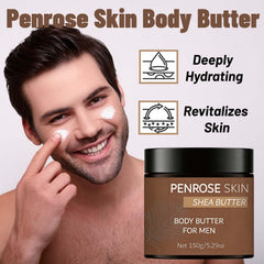 Penrose Skin Body Butter packaging close-up showing rich texture and nourishing ingredients.