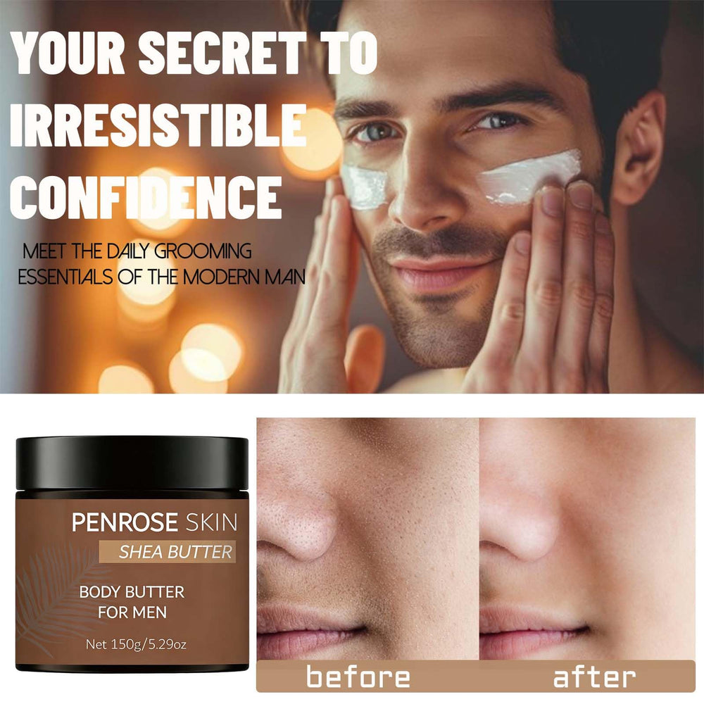 Penrose Skin Body Butter texture application demonstrating quick absorption.