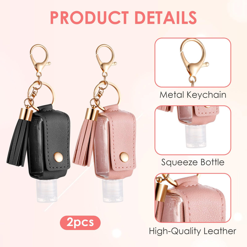Two-pack keychain case helps organize gear on purses, backpacks, or keys.
