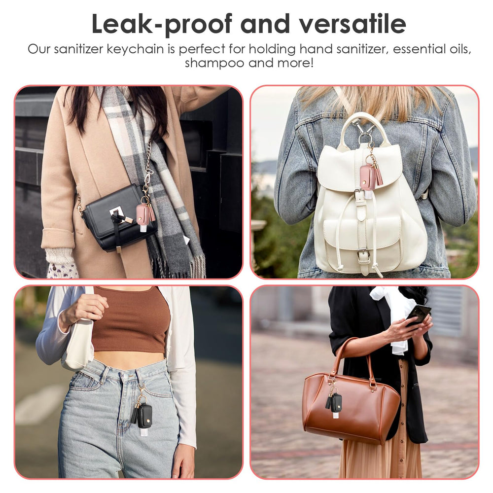 Durable leather shell protects contents and adds a premium touch.