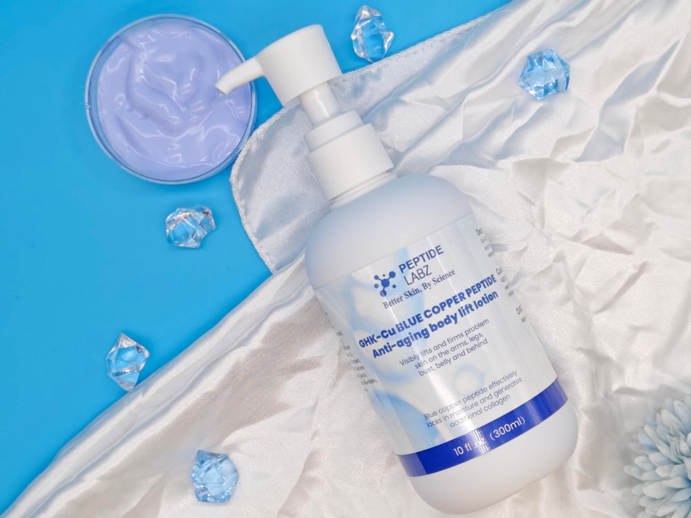 PeptideLabz anti-aging hydration on skin indicating glow and suppleness.