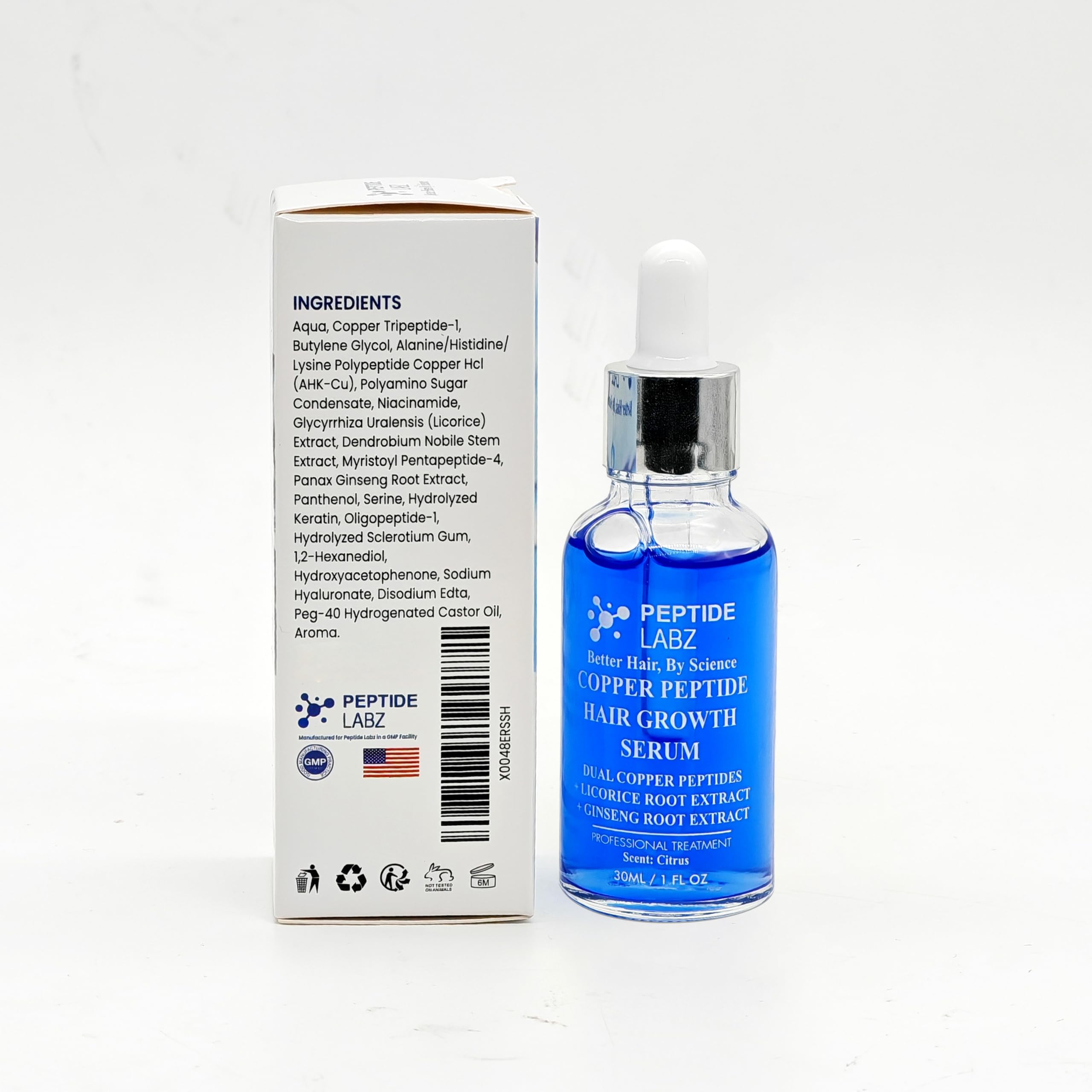 PeptideLabz hair care routine scene shows everyday care for vitality.