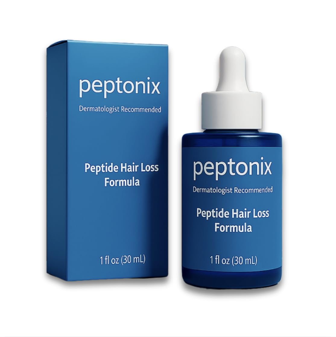 Peptonix Copper Peptide serum bottle for daily scalp use