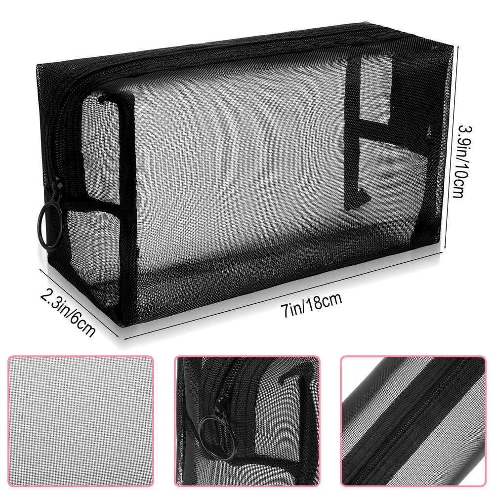 PercyEffie see-through mesh design lets you quickly locate items during travel