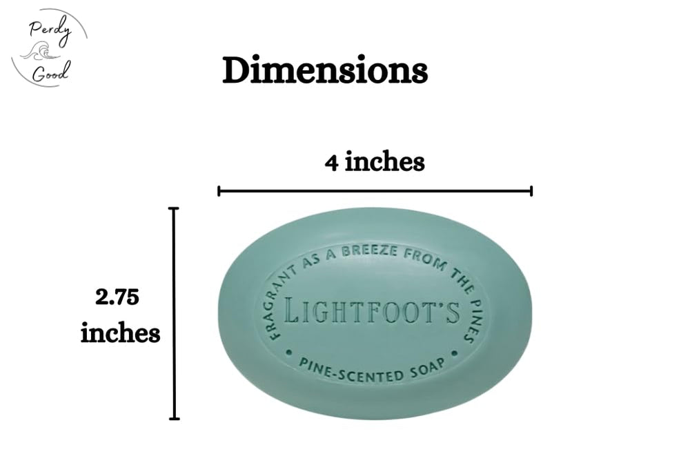 Perdy Good Lightfoot Pine Soap bar for everyday hand washing